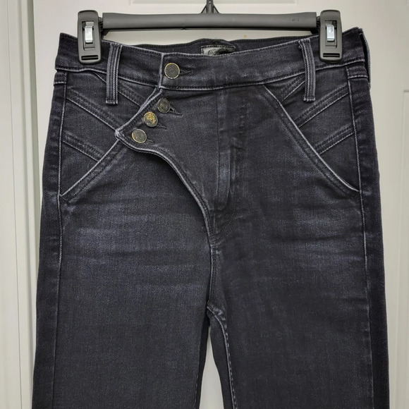 Mother Denim The Right Away Rider Straight Leg Jean In Encounters At Night Sz 27 - Picture 5 of 16